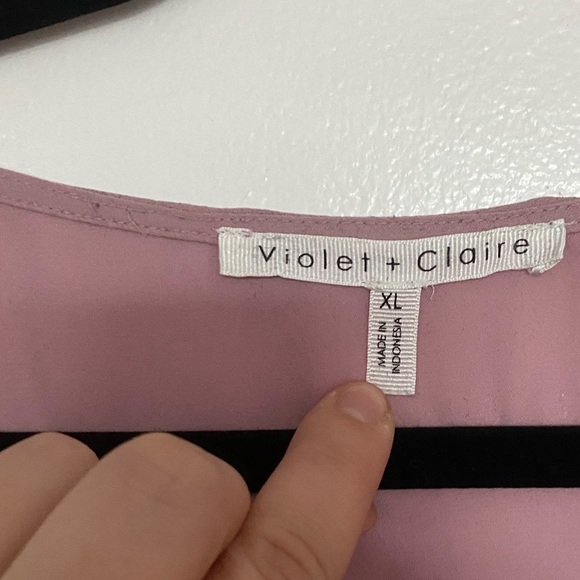 Lovely lilac office blouse - Picture 2 of 5